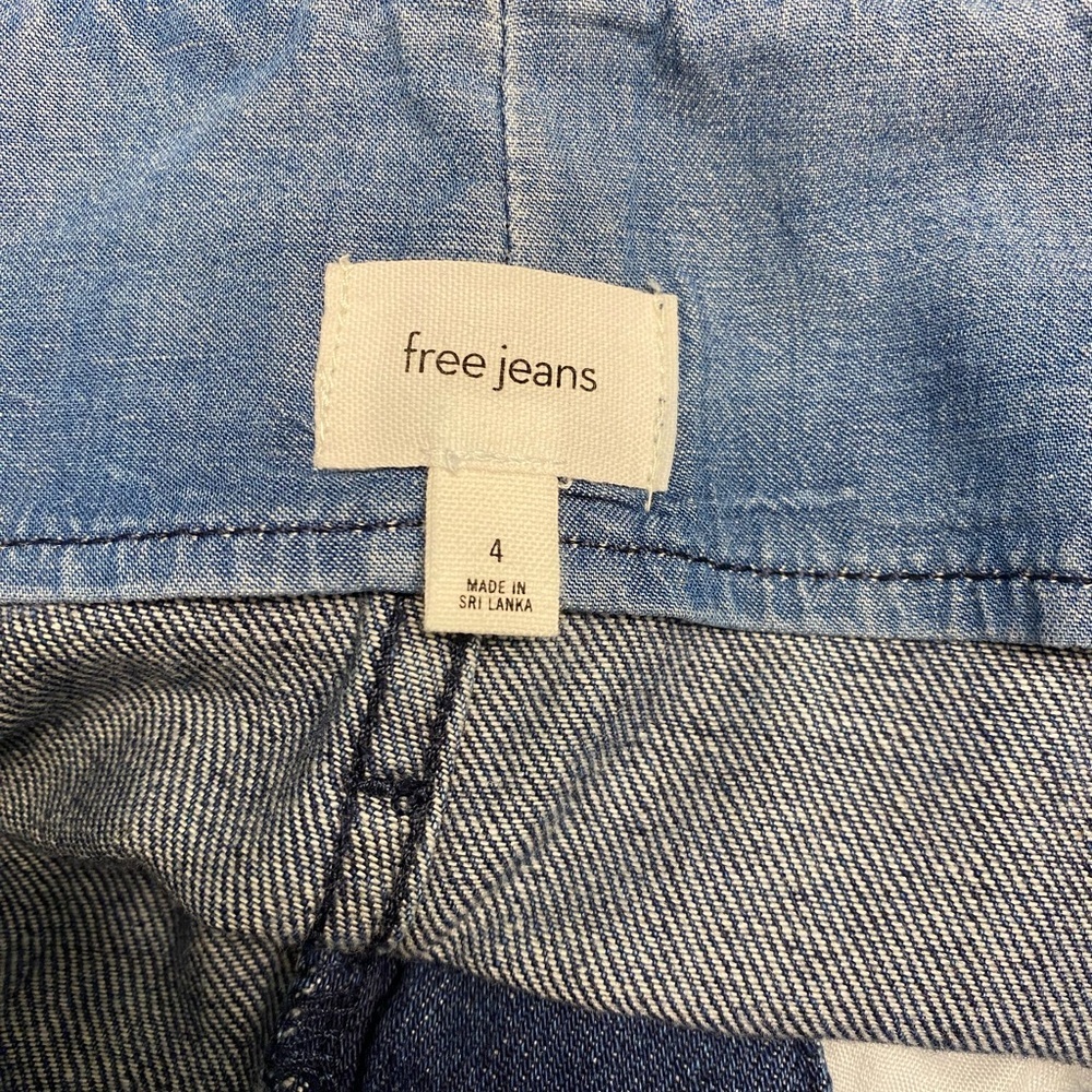 Aritzia Wilfred Free Paperbag Belted Wide Leg High Rise Jeans Size 4 - Picture 7 of 9